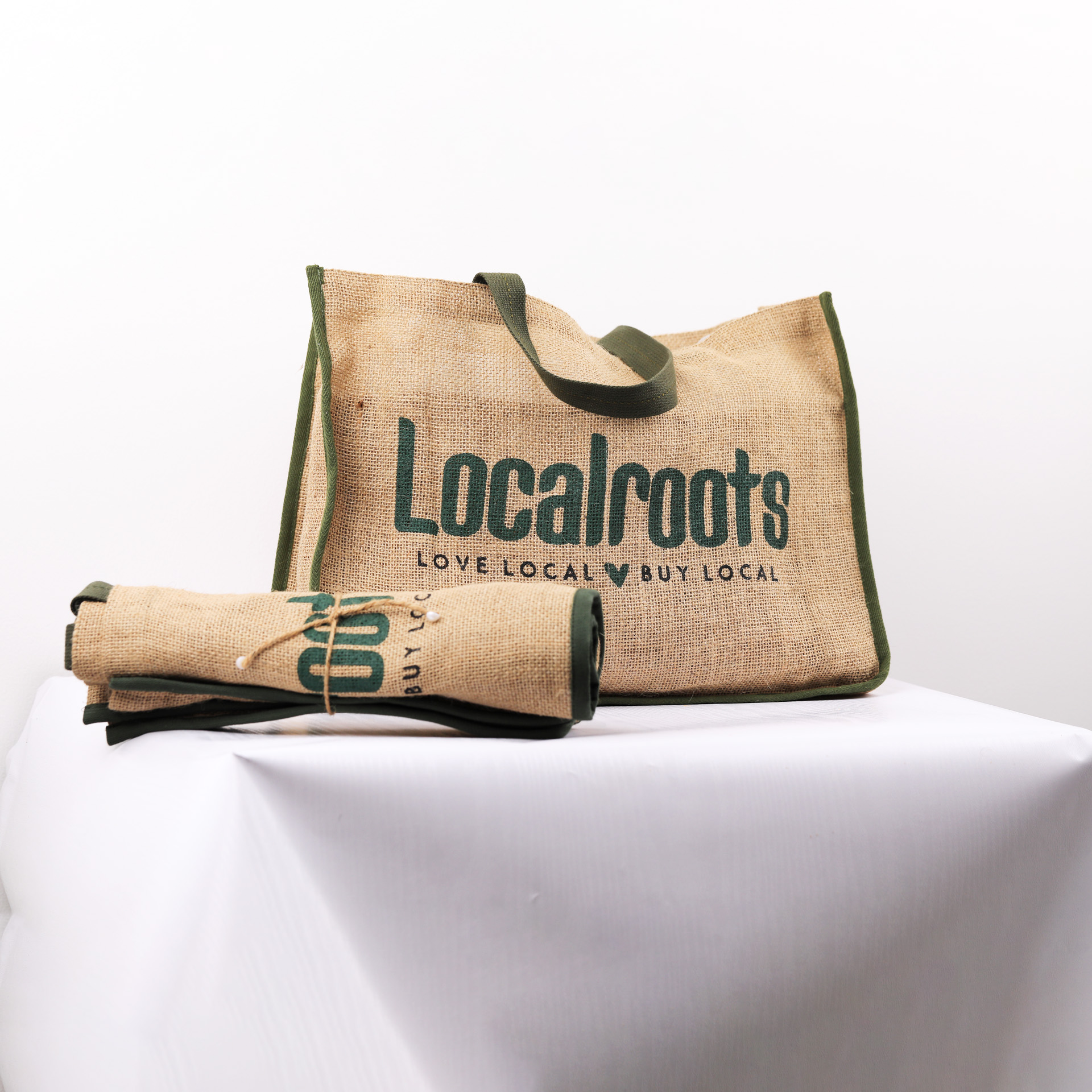 Jute Bag With Inside Pockets